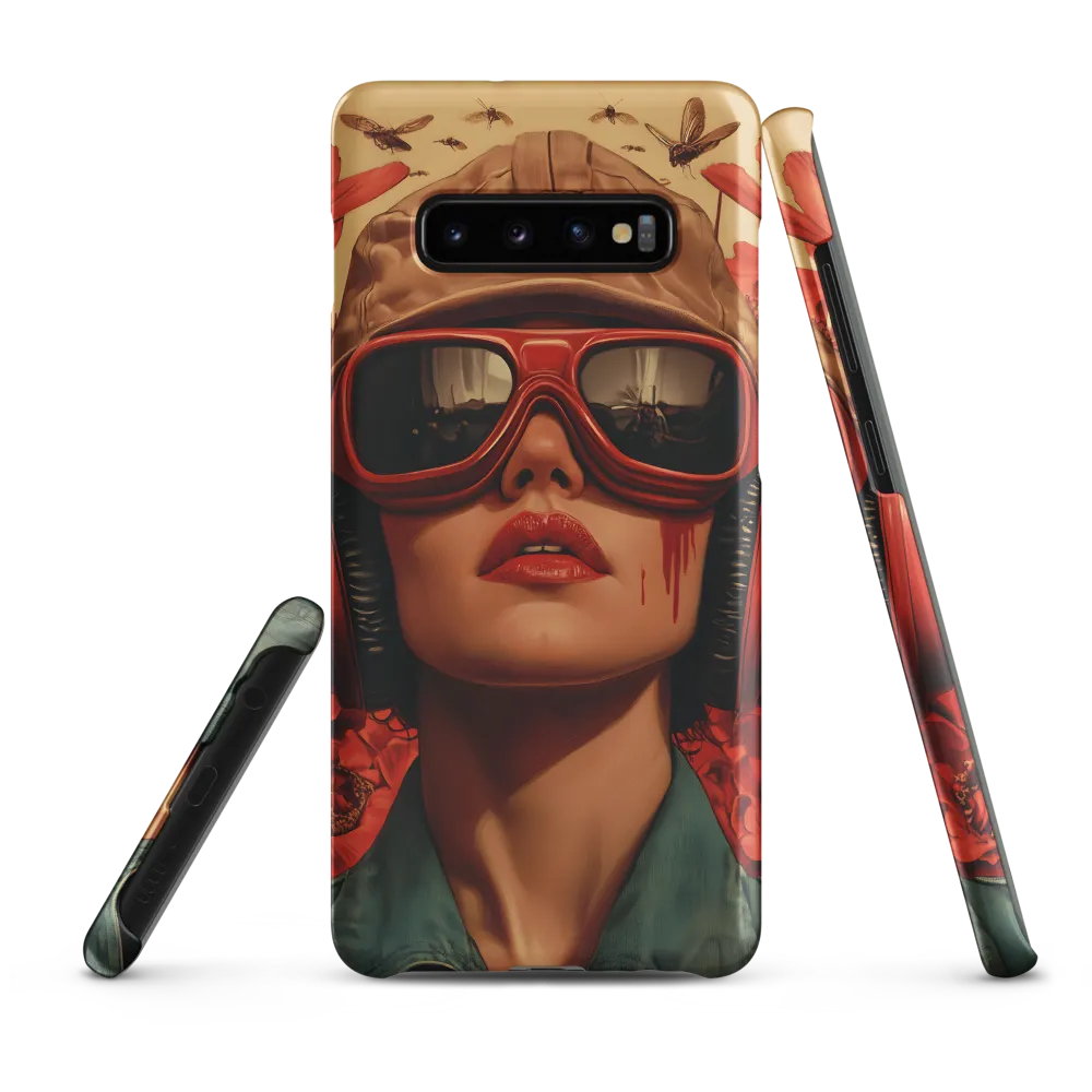 Defiant Portrait in a Floral Realm | Phone Case |  S10 Plus | Snap Case | Matte