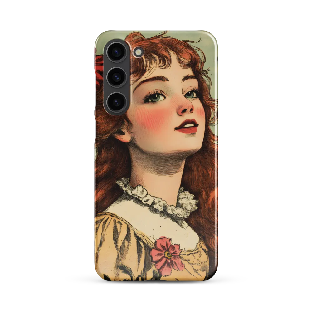Whimsical Portrait of a Flower-Adorned Girl