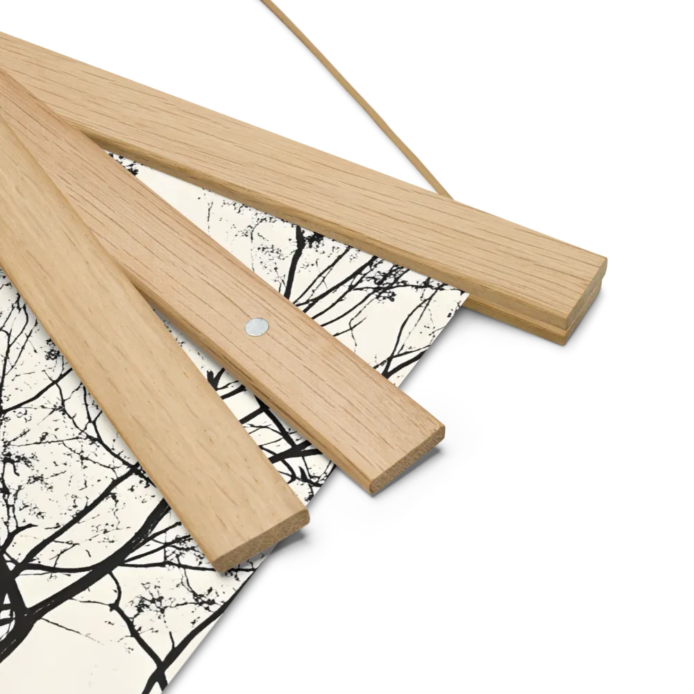 Whispers of Solitude | Poster With Oak Wood Hanger | 10″×10″