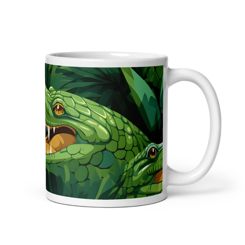 Fierce Crocodilian Medley | Mug with White inside | 11 oz