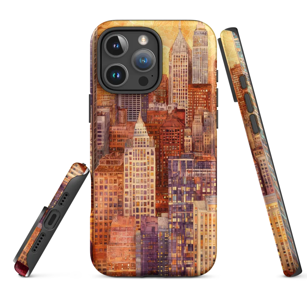 Golden Hour Over the City | Phone Case |  16 Pro Max | Tough Case | Matte