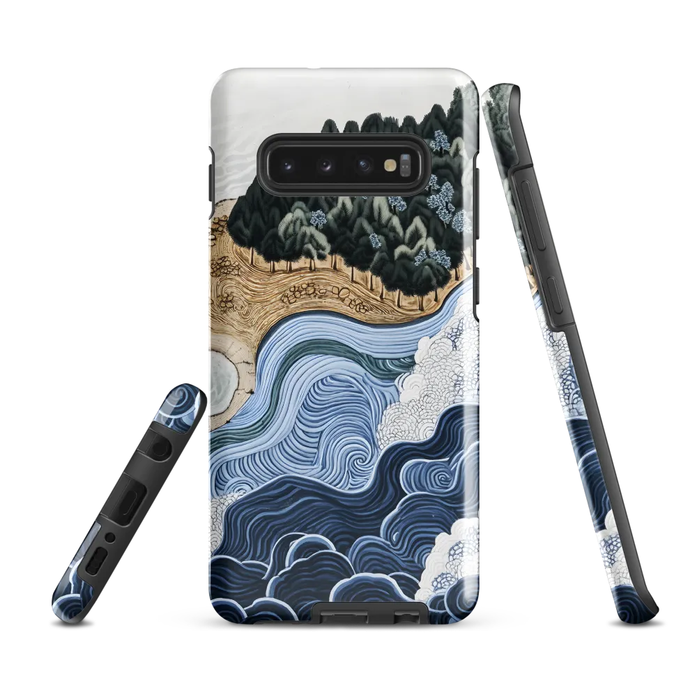 Oceanic Harmony: A Tranquil Landscape | Phone Case |  S10 Plus | Tough Case | Glossy