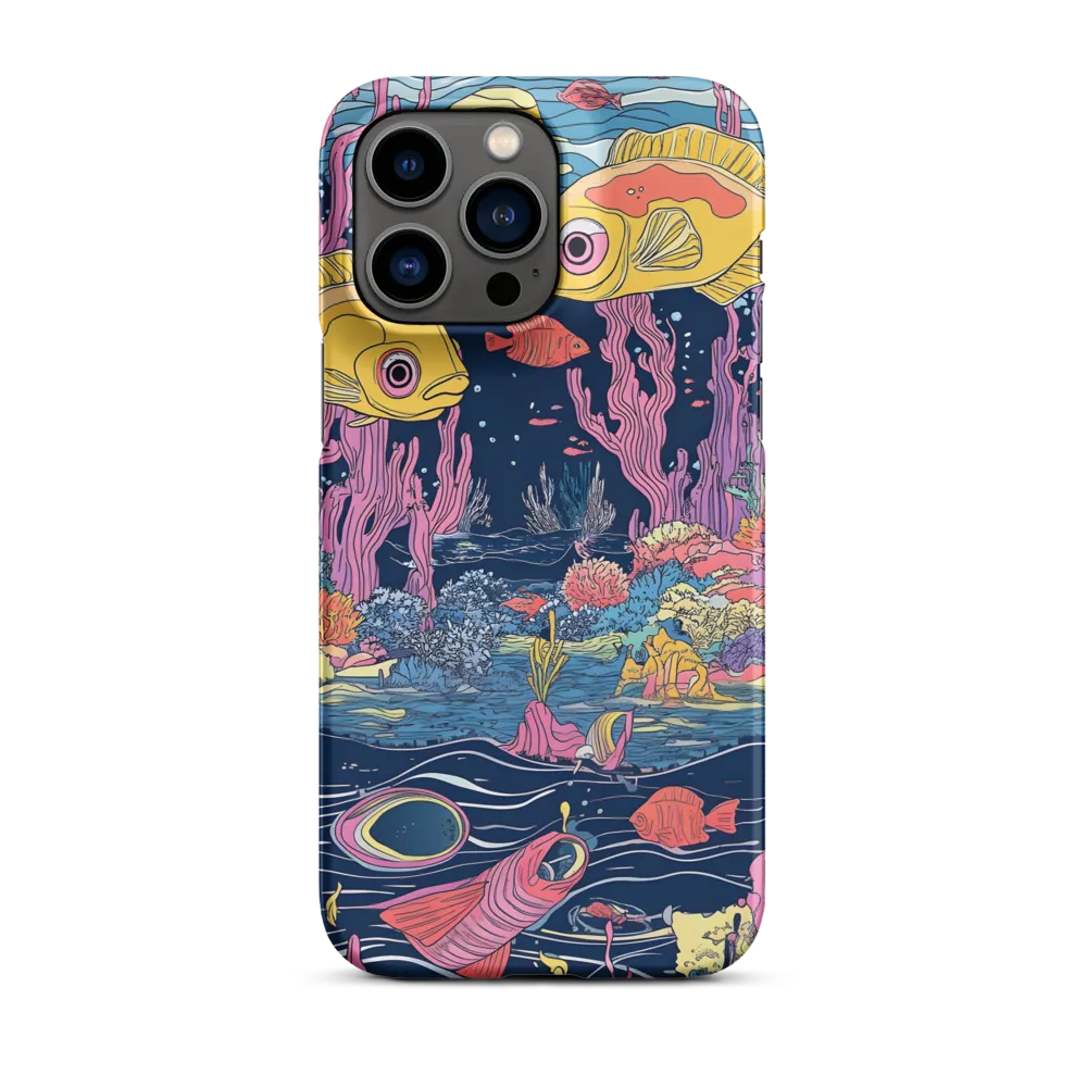 Underwater Dreamscape: A Playful Encounter | Phone Case |  14 Pro Max | Snap Case | Matte