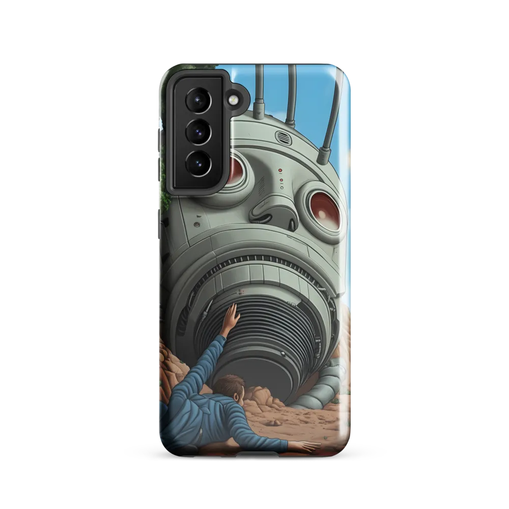 The Descent into Technological Abyss | Phone Case |  S21 | Tough Case | Glossy