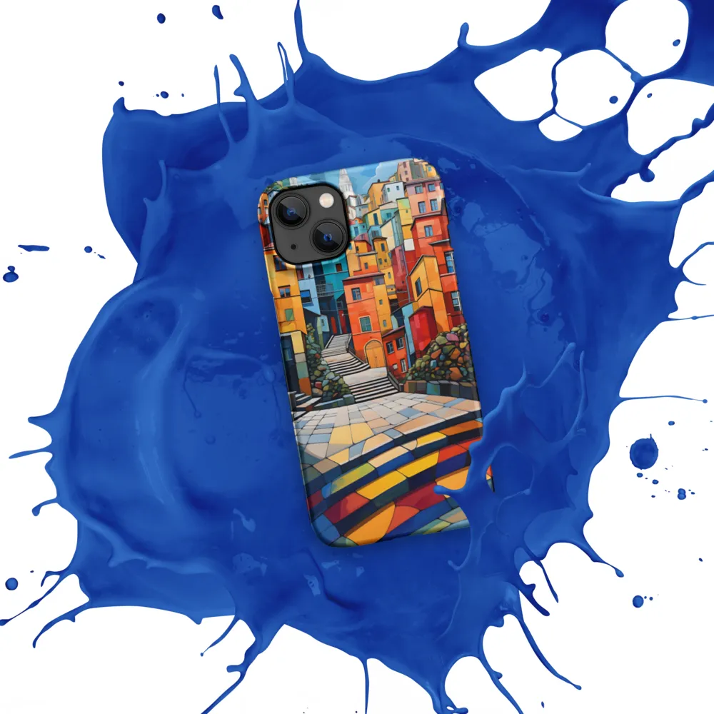 Vibrant Village: A Cubist Journey
