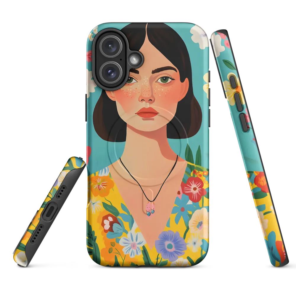 Embracing Nature: A Portrait of Serenity | Phone Case |  16 Plus | MagSafe® Tough Case | Matte