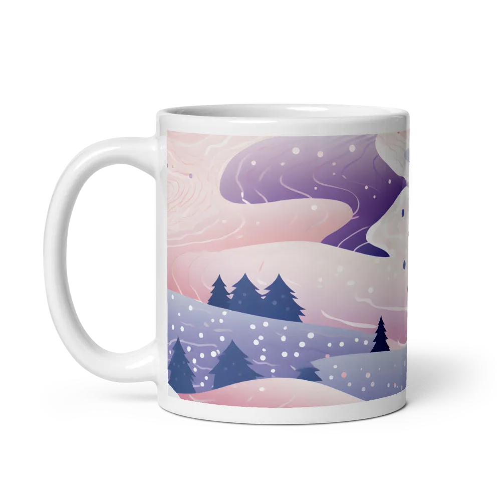 Dreamy Winter Landscape | Mug with White inside | 11 oz