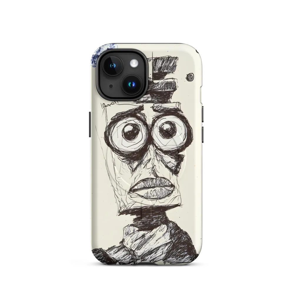 Abstract Surrealist Figure in Cubism | Phone Case |  15 | MagSafe® Tough Case | Matte