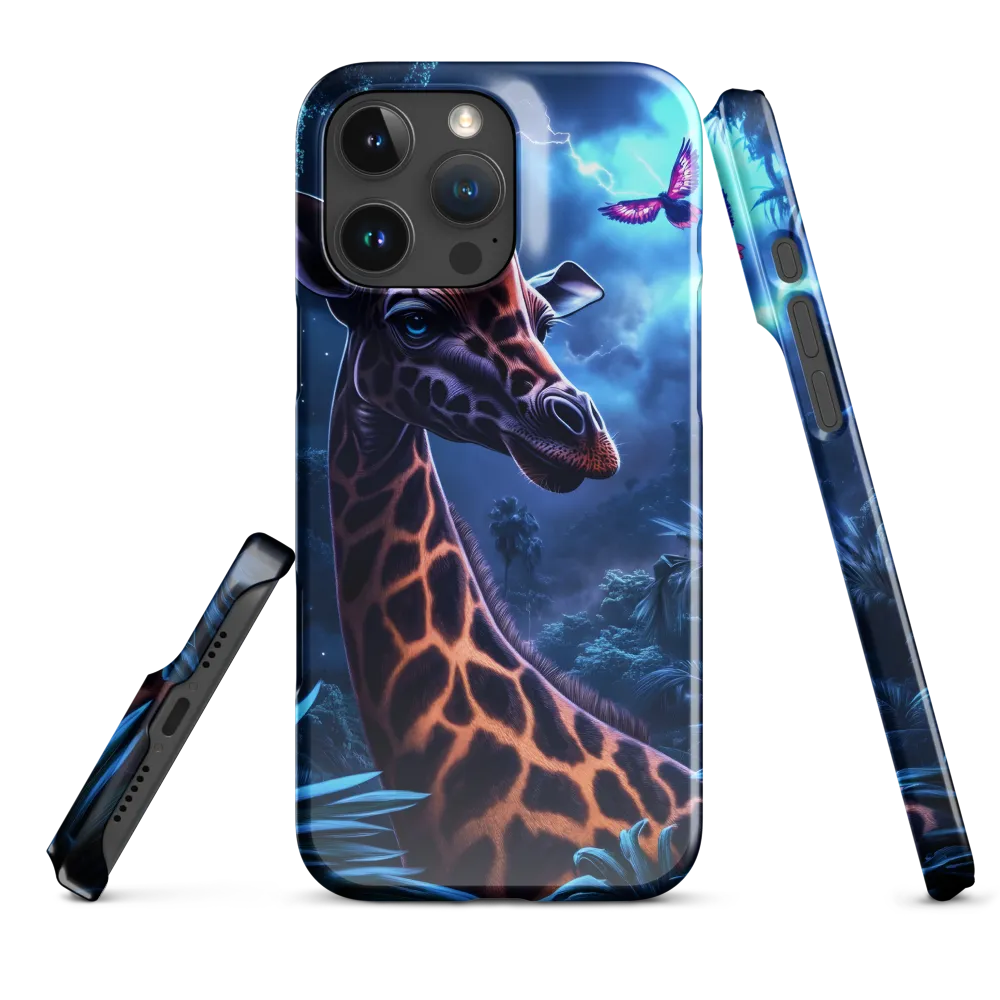 Mystical Giraffe in Twilight Jungle