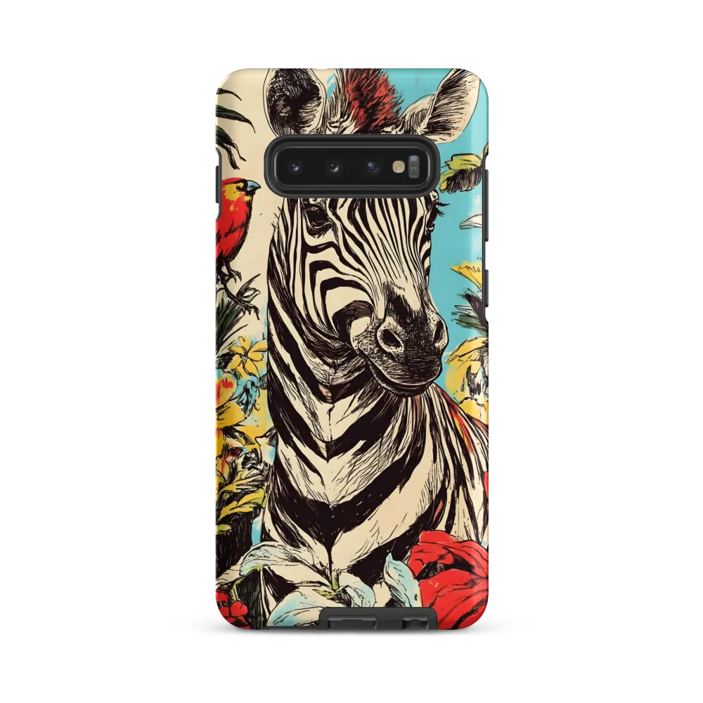 Zebra in Tropical Reverie