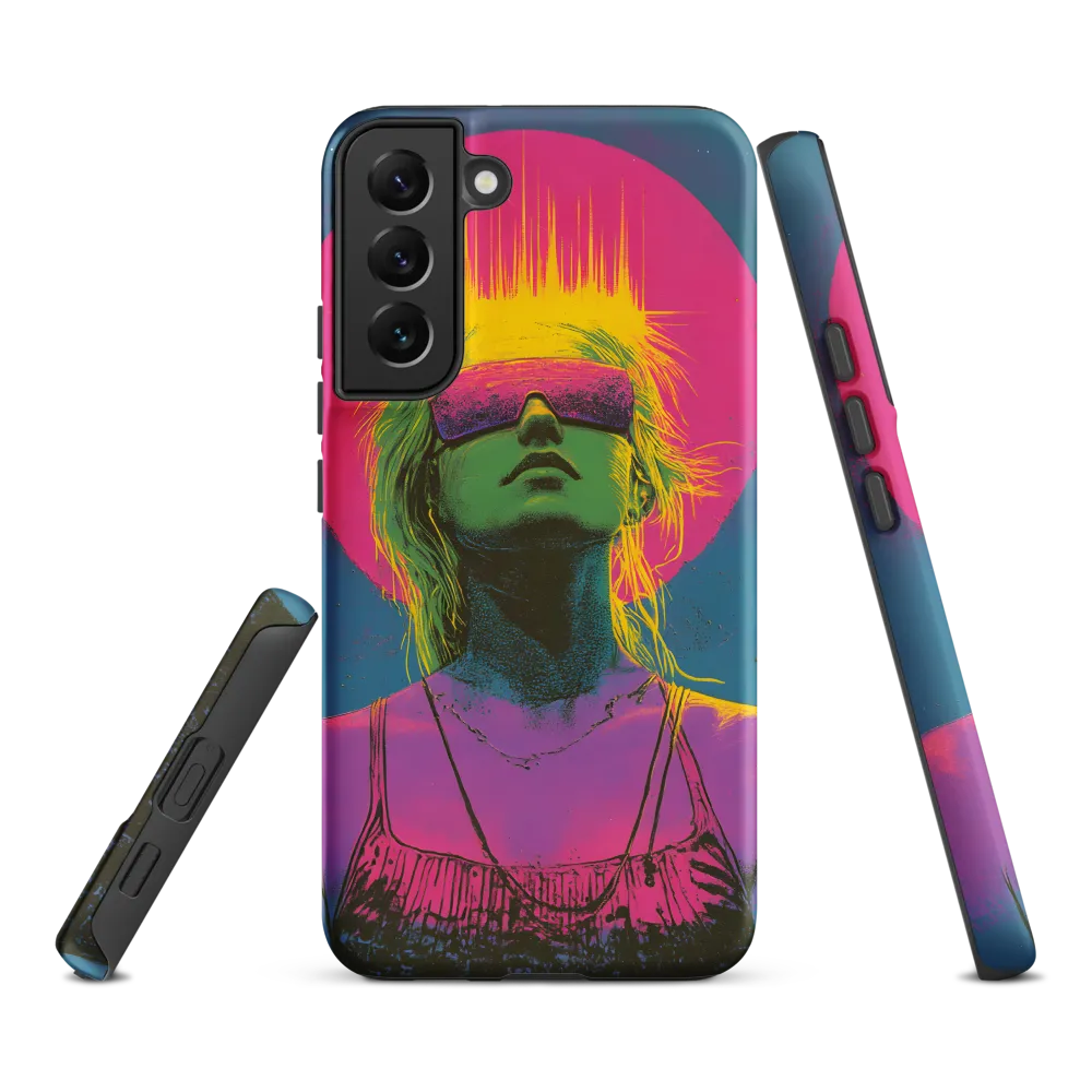 Neon Dreams: Portrait of a Modern Muse | Phone Case |  S22 Plus | Tough Case | Matte