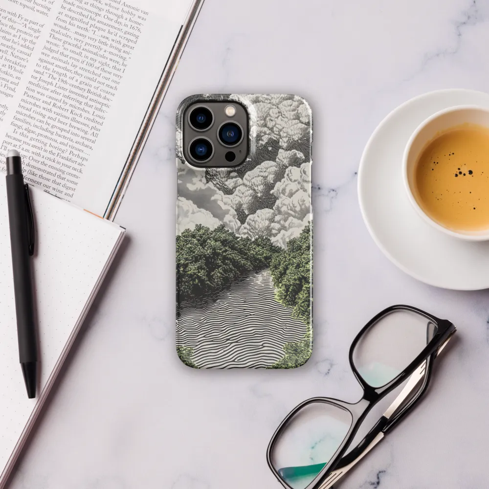 Waves of Serenity | Phone Case |  13 Pro Max | Snap Case | Glossy