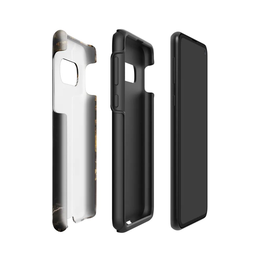 Golden Elegance: A Modern Profile Portrait