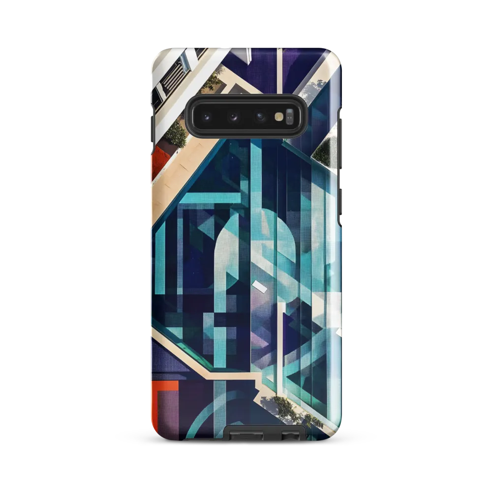 Aerial Harmony: The Geometry of Water | Phone Case |  S10 Plus | Tough Case | Glossy