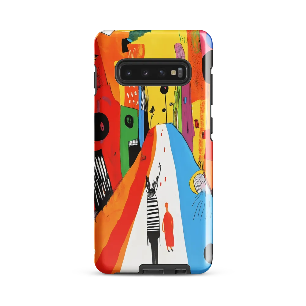 Vibrant Urban Journey | Phone Case |  S10 Plus | Tough Case | Glossy