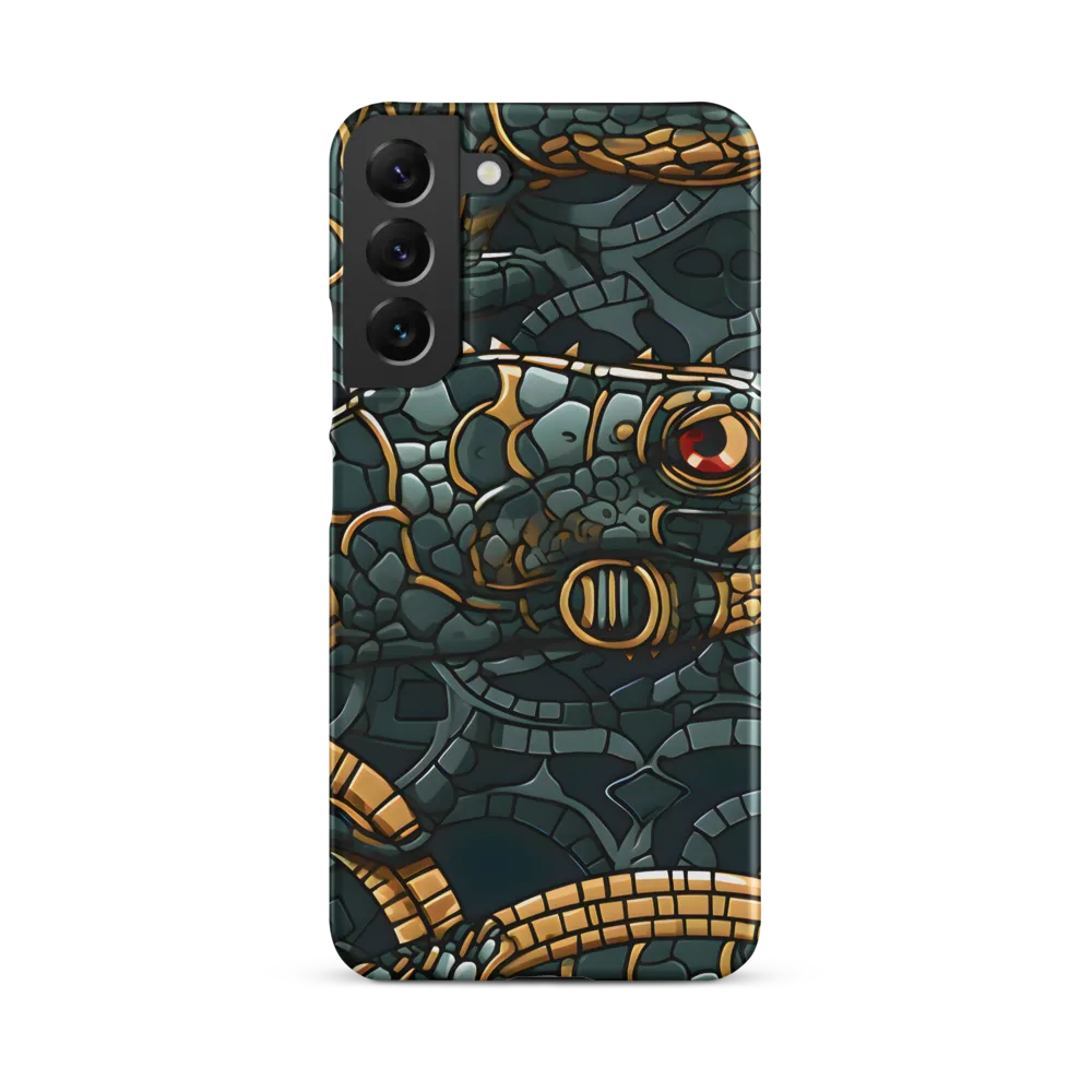 Reptilian Elegance: A Digital Art Nouveau Tapestry