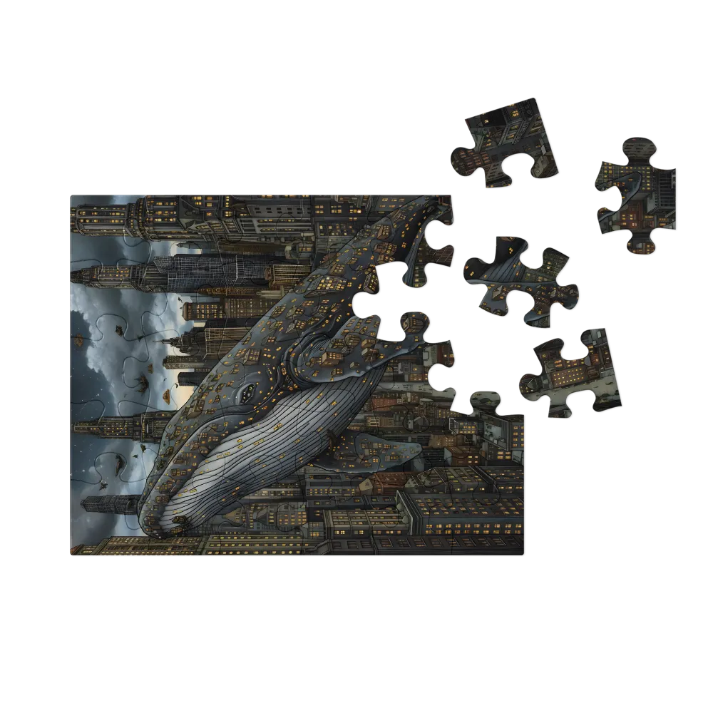 Sky Whale 
 Jigsaw Puzzle in Tin Box
