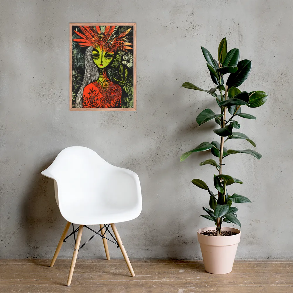 Mystical Flora: A Surreal Portrait