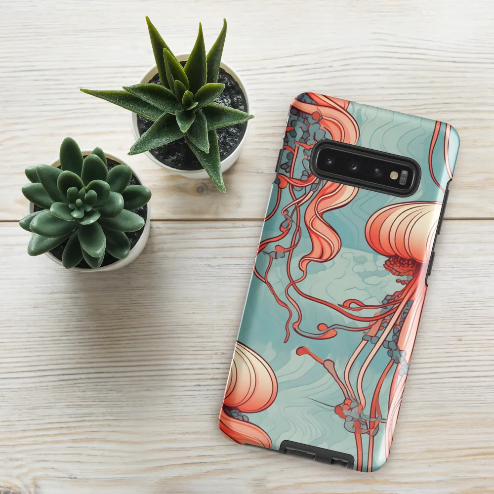 Ethereal Dance of Jellyfish | Phone Case |  S10 Plus | Tough Case | Glossy