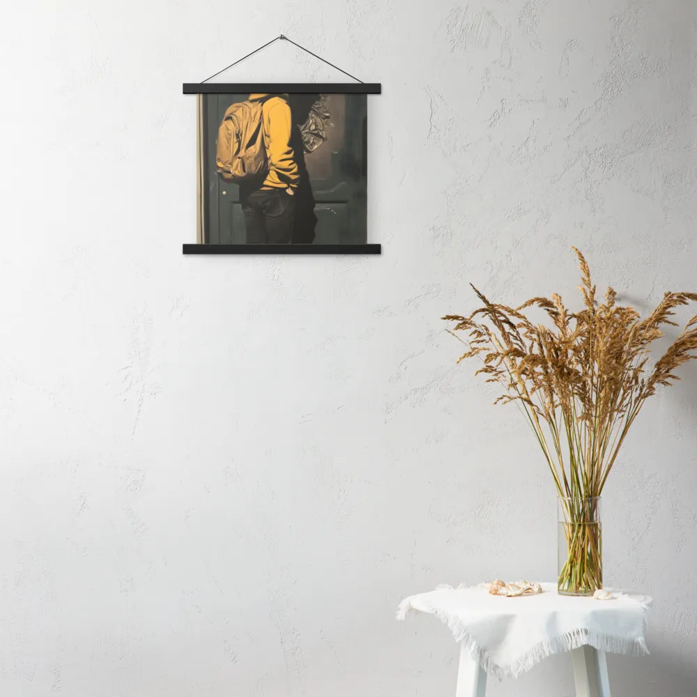 Silent Reflection | Poster With Black Wood Hanger | 14″×14″