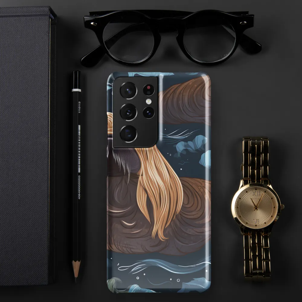 Whimsical Walruses in Deep Blue