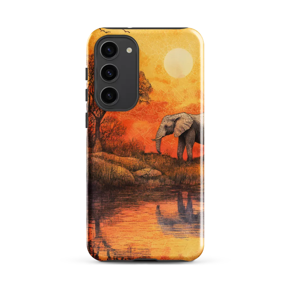 Elephant's Serenity at Dusk