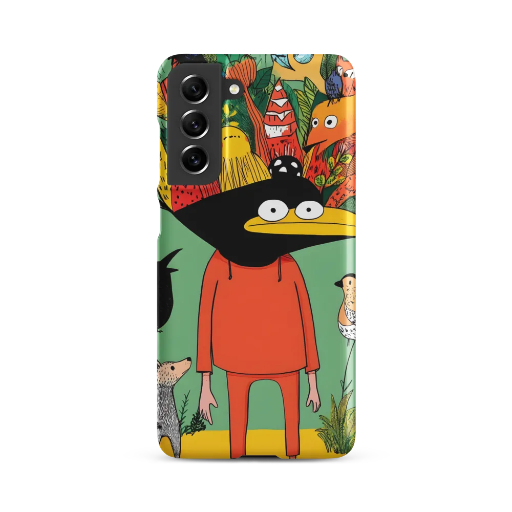Whimsical Encounter in a Colorful Jungle