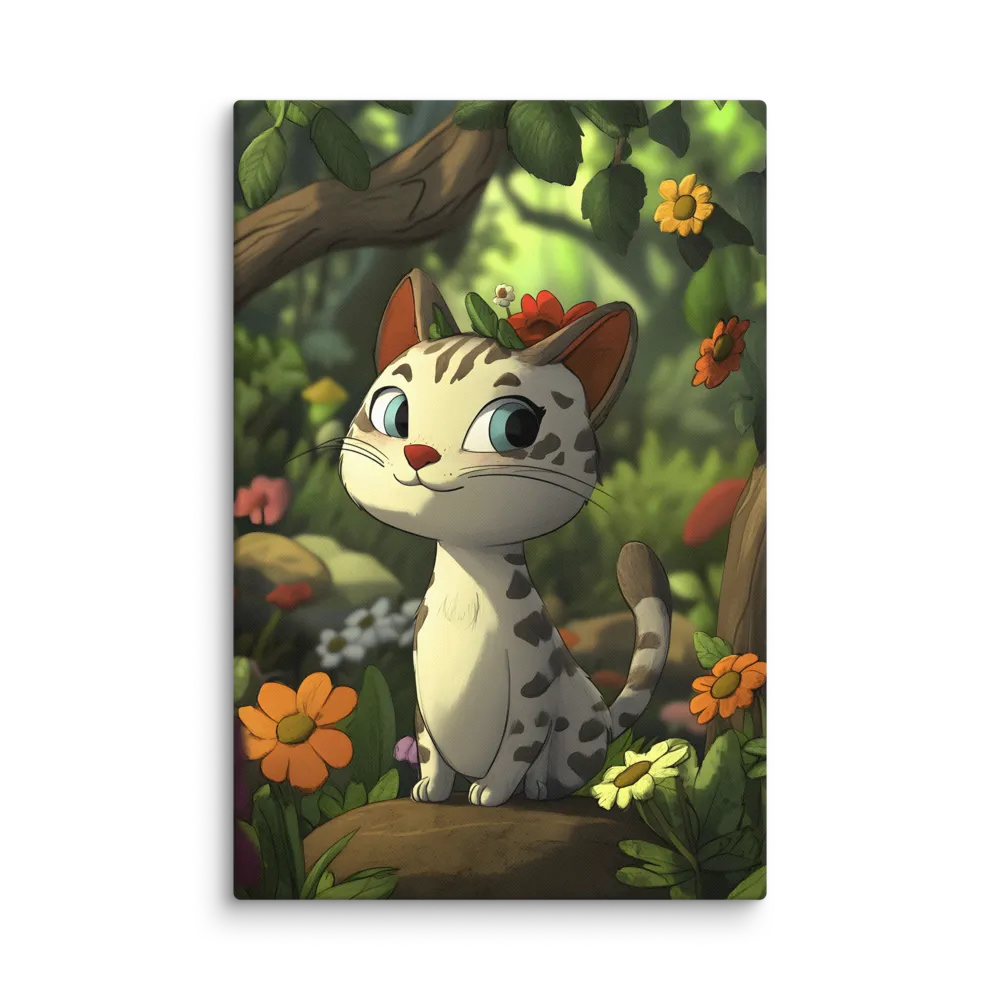 Whimsical Forest Cat