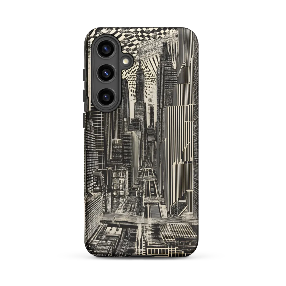 Urban Dreams: A Surreal Cityscape | Phone Case |  S24 Plus | Tough Case | Matte
