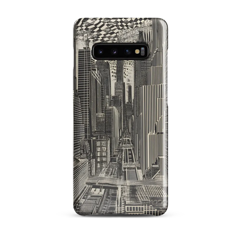 Urban Dreams: A Surreal Cityscape | Phone Case |  S10 Plus | Snap Case | Glossy