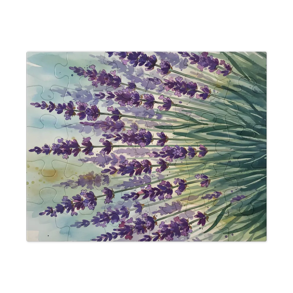 Lavender Study 
 Jigsaw Puzzle in Tin Box