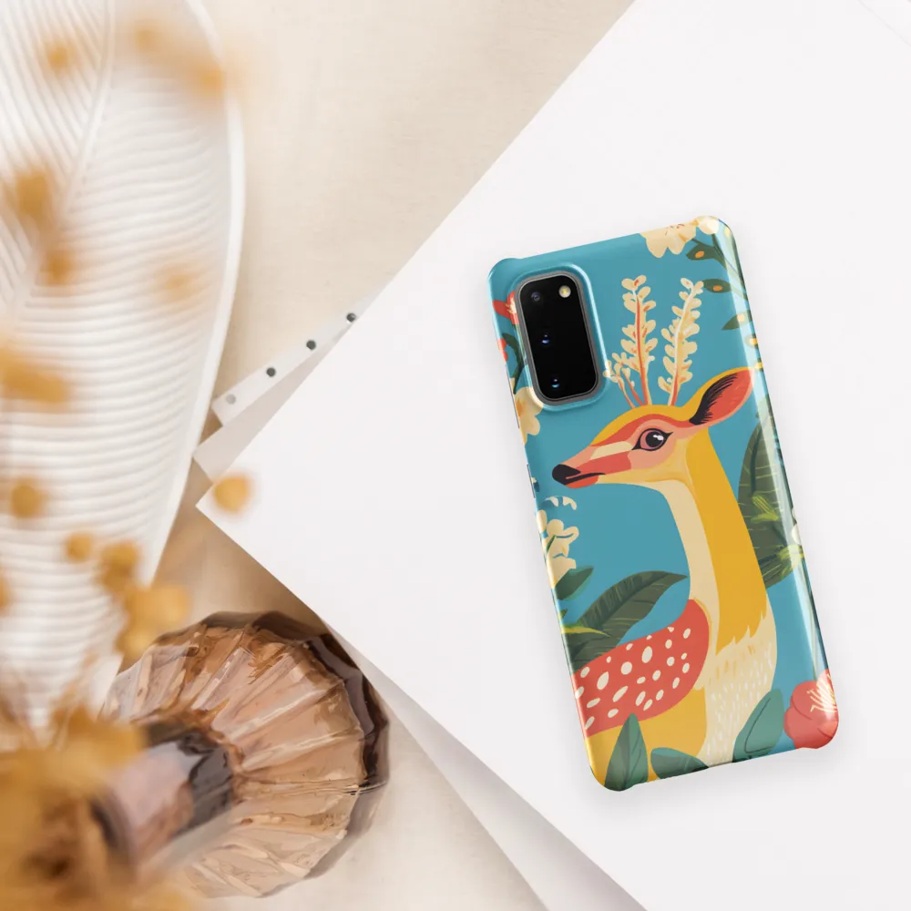 Serene Majesty: A Vibrant Deer Amidst Flora