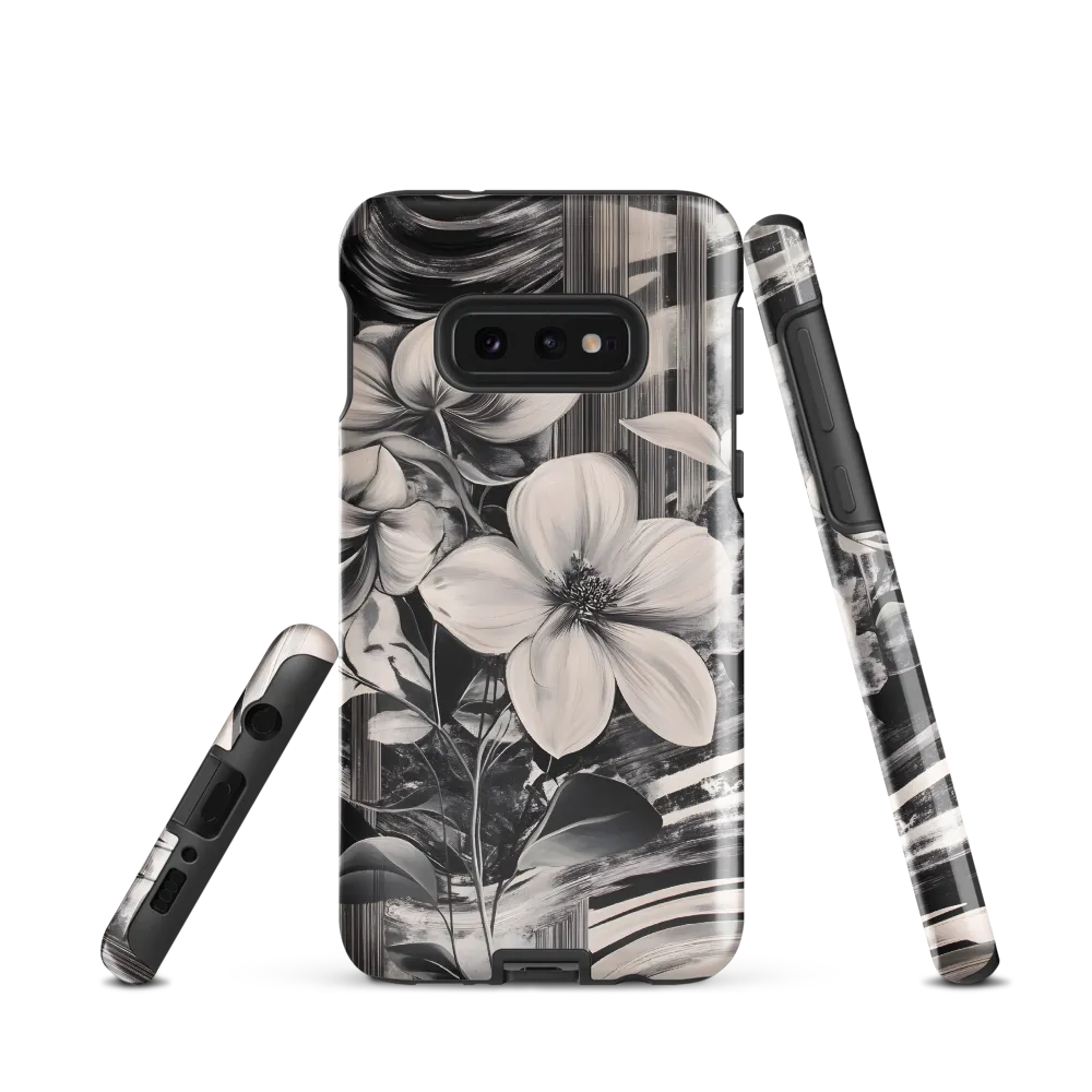 Ethereal Bloom: A Dance of Monochromes