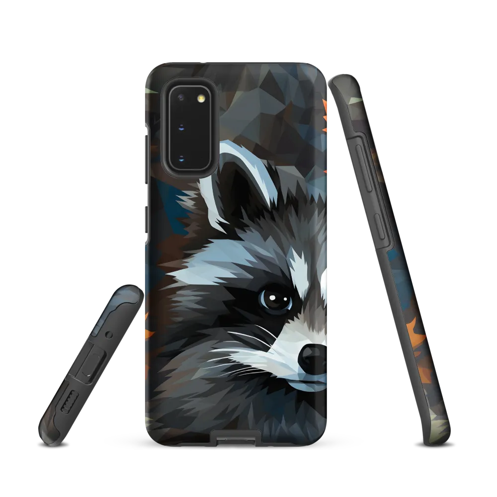 Whispers of Autumn: The Raccoon's Gaze | Phone Case |  S20 | Tough Case | Matte