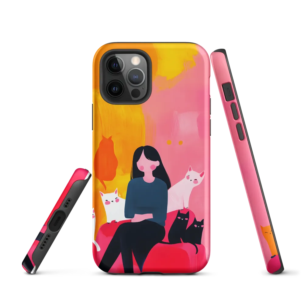 Whimsy in Feline Company | Phone Case |  12 Pro | Tough Case | Matte