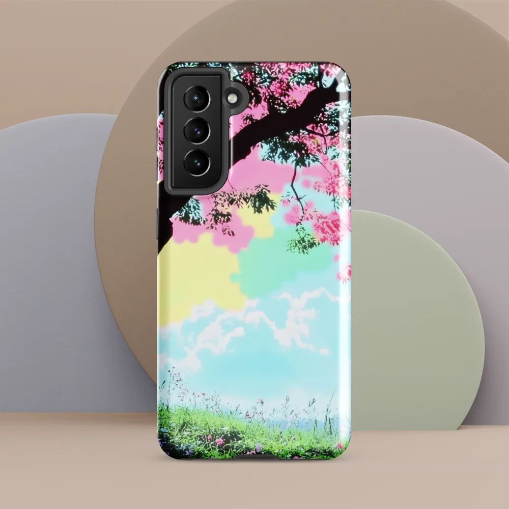 Pastel Dreams: A Surreal Tree Landscape
