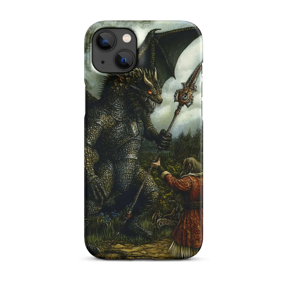 The Confrontation: Dragon vs. Wizard | Phone Case |  14 Plus | Snap Case | Matte
