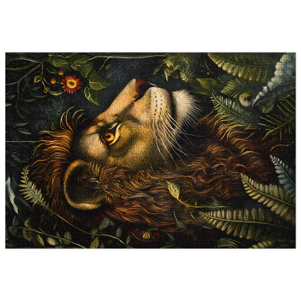 Guardian of the Emerald Canopy 
 Jigsaw Puzzle in Tin Box