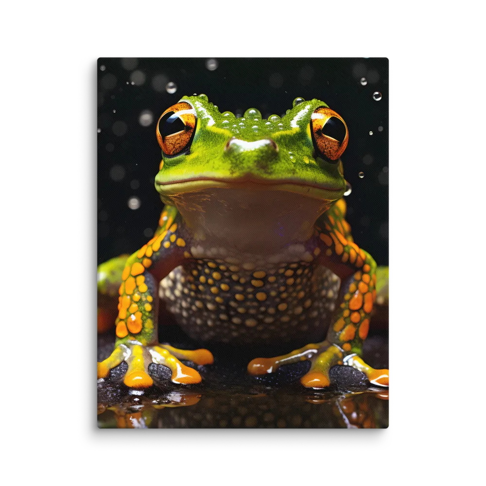 Emerald Elegance: The Frog in Focus