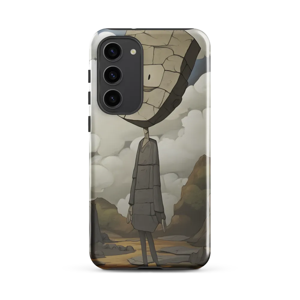 Whimsical Stone Figure in a Rocky Landscape | Phone Case |  S23 Plus | Tough Case | Glossy