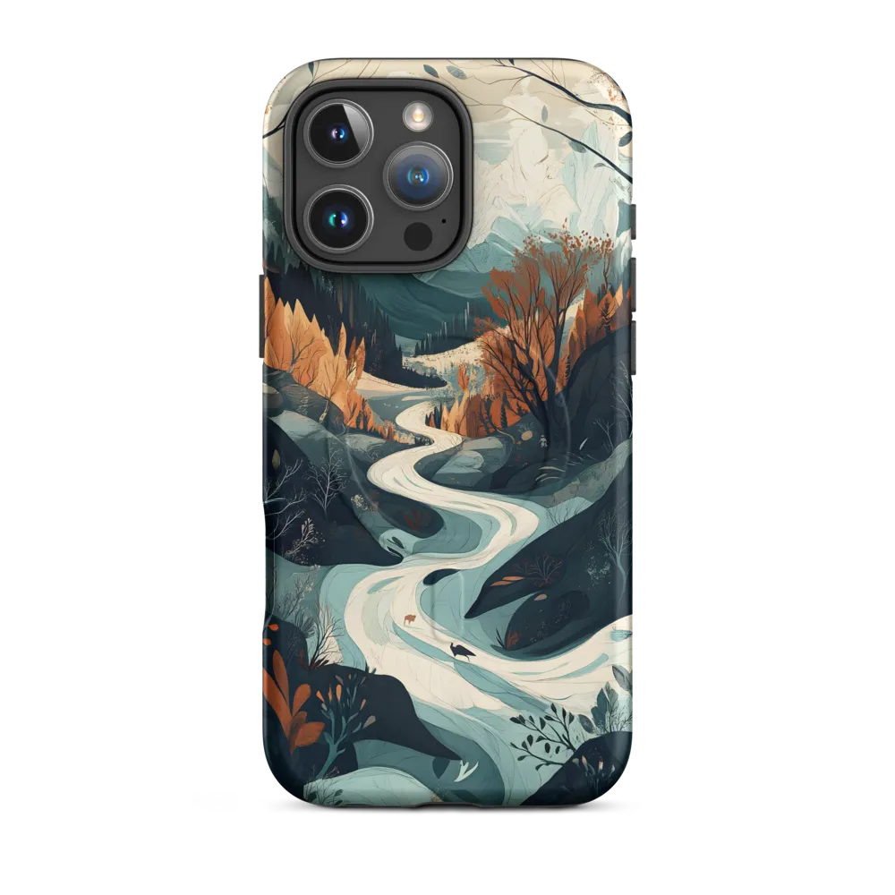 Winding Serenity: A Digital Landscape
