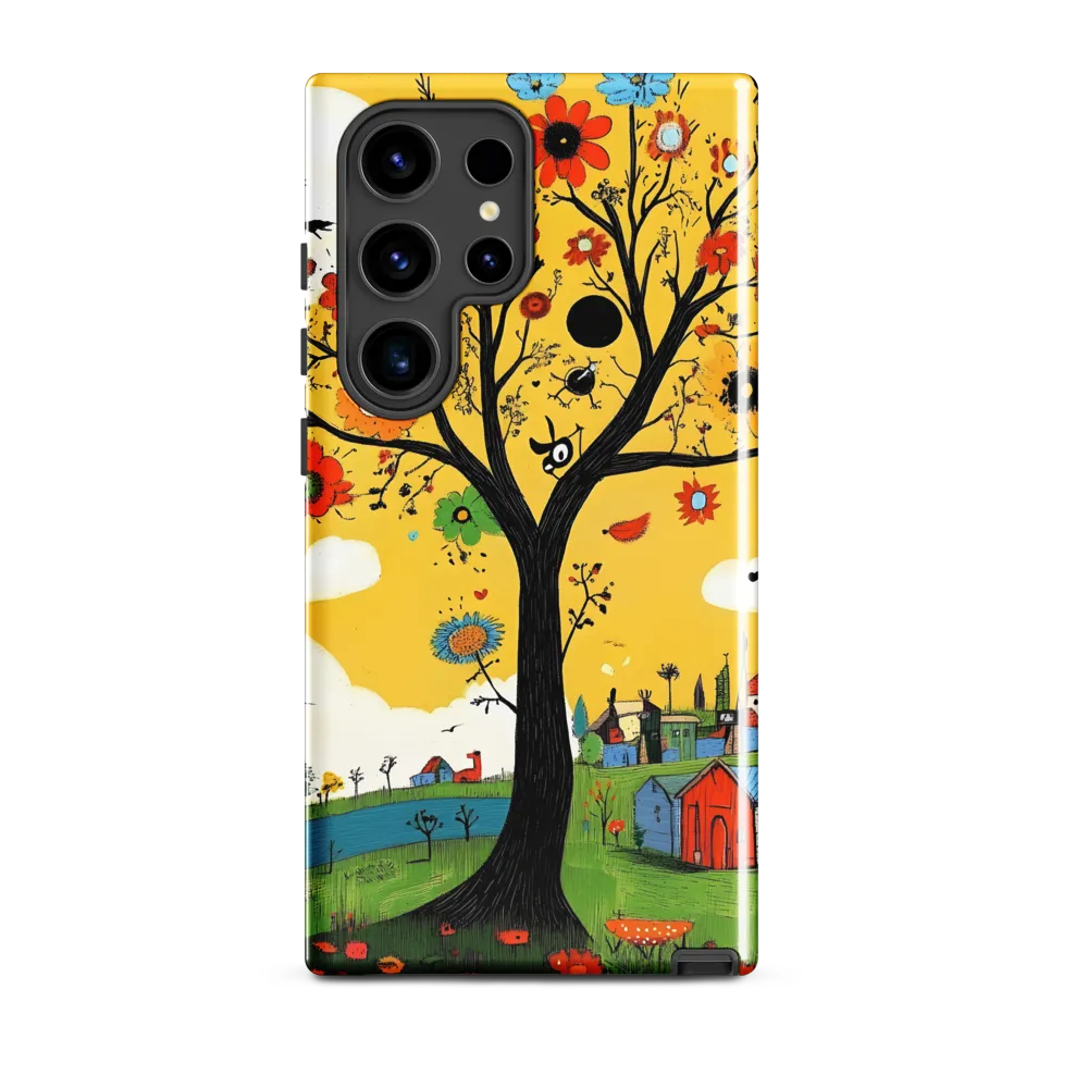 Whimsical Blooms of Life | Phone Case |  S24 Ultra | Tough Case | Glossy