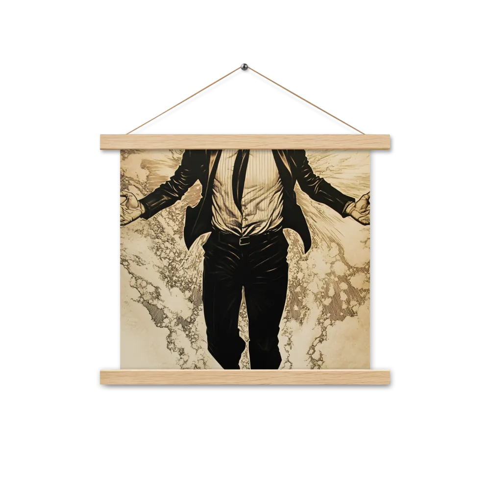 Ascendancy of the Spirit | Poster With Oak Wood Hanger | 14″×14″