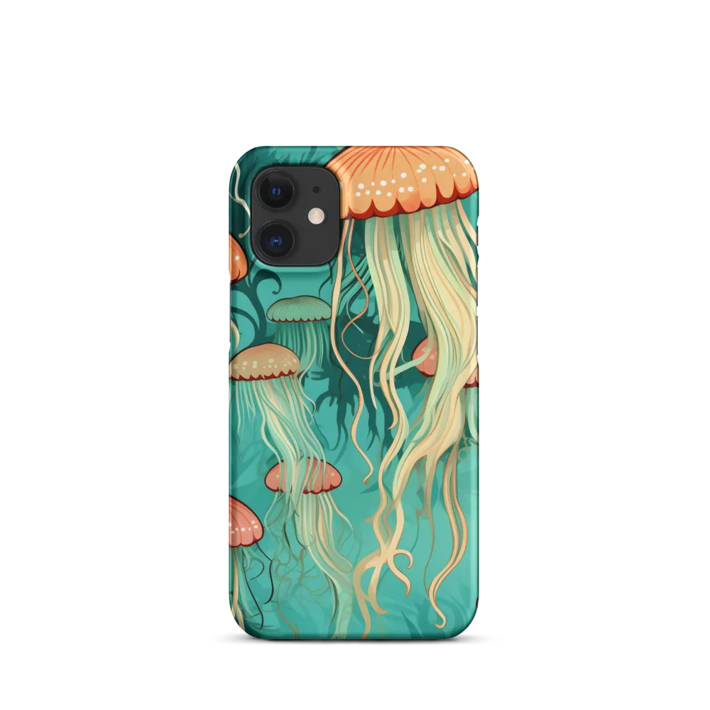 Ethereal Dance of Jellyfish | Phone Case |  12 Mini | Snap Case | Matte