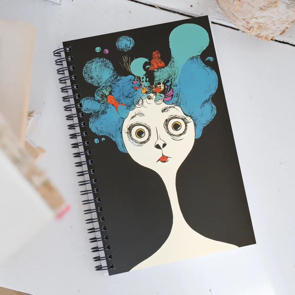 Whimsical Hairscape | Spiral Notebook