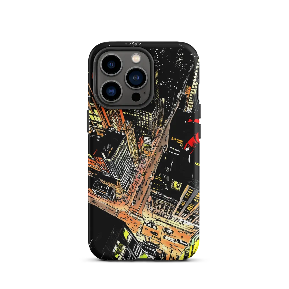 Urban Nightscape: A Bird's-eye View