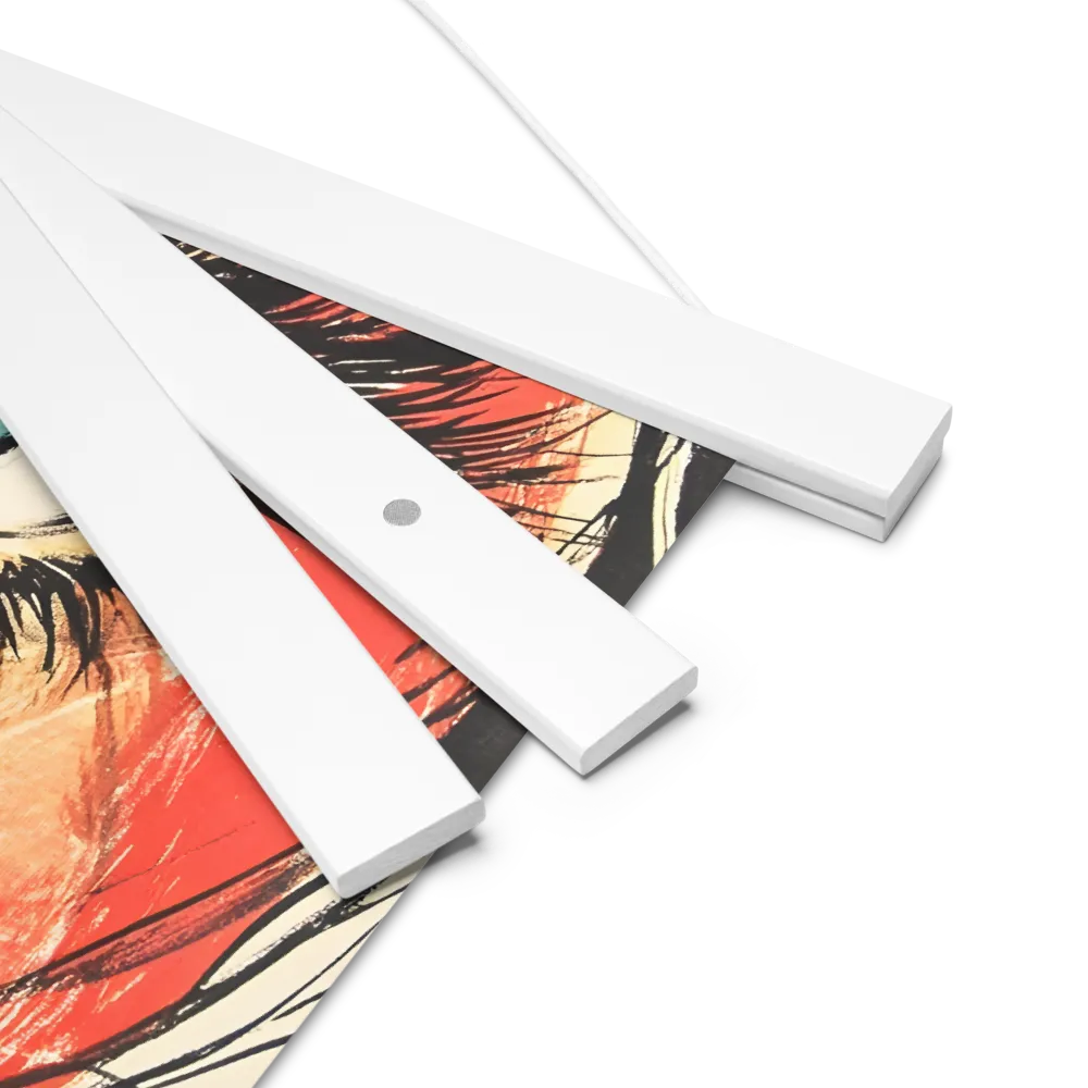 Gaze of Emotion | Poster With White Wood Hanger | 10″×10″