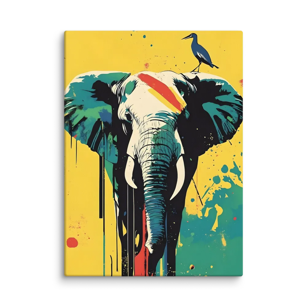 Elegance of the Wild: A Colorful Harmony | Canvas | 40″×55″