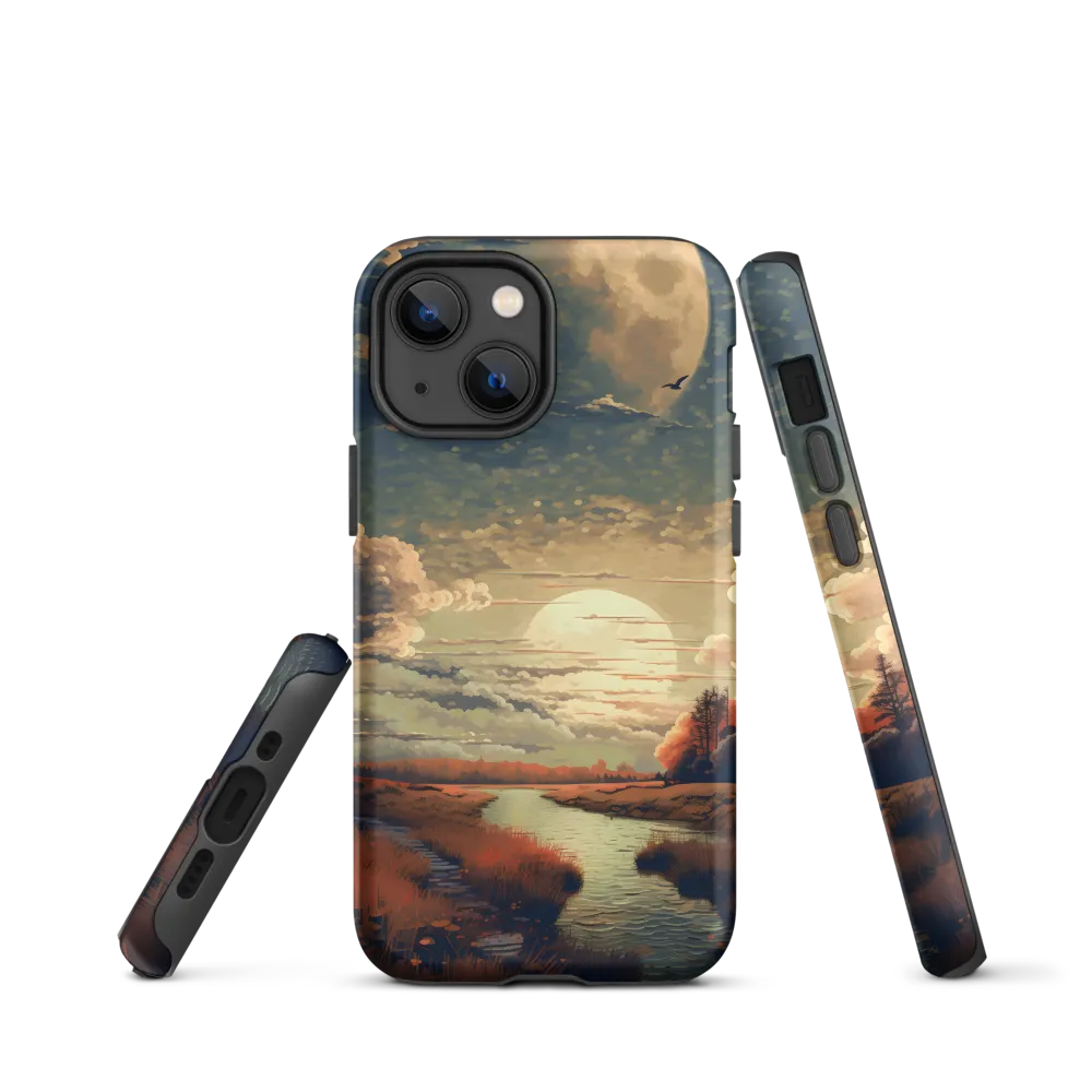 Whispers of Dusk: A Tranquil River Landscape