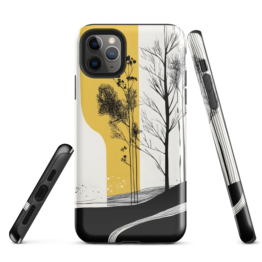 Whispers of Nature: An Abstract Landscape | Phone Case |  11 Pro Max | Tough Case | Glossy